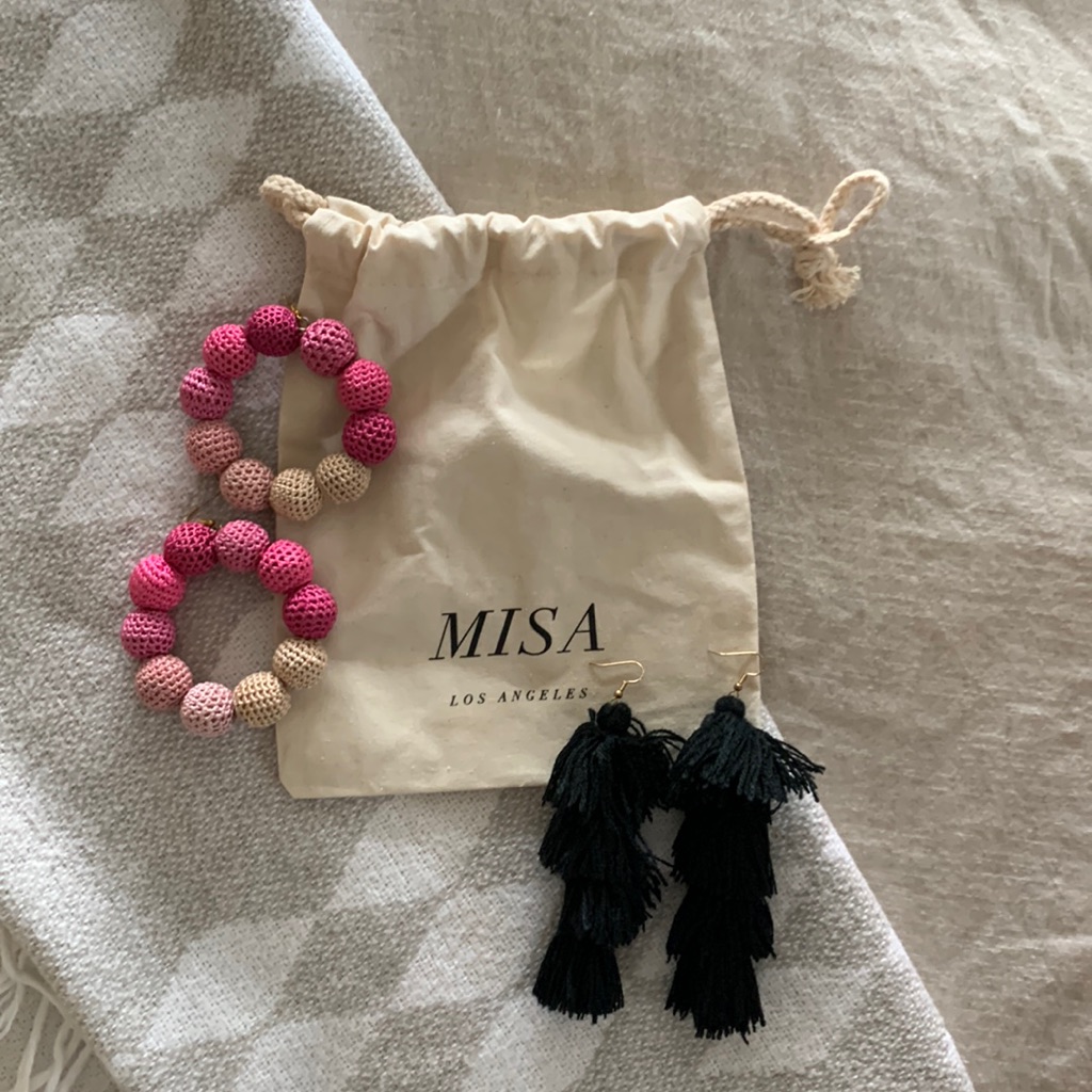 2 Pairs Of Misa Los Angeles Earrings